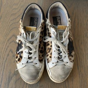 Golden Goose leopard print pony hair
